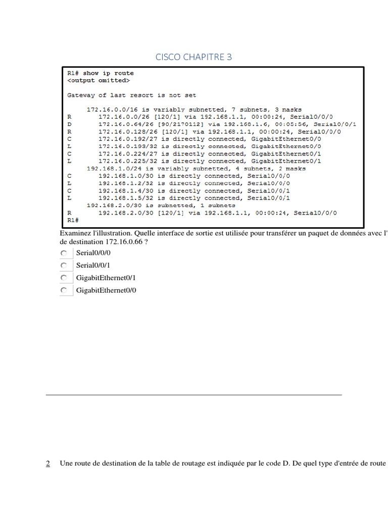 Choix entre routage dynamique et statique | PDF | Routage | Adresse IP