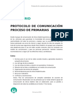 AHORAMADRID Protocolo Comunicacion Primarias 0314