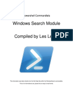 Powershell Commandlets - Windows Search Module