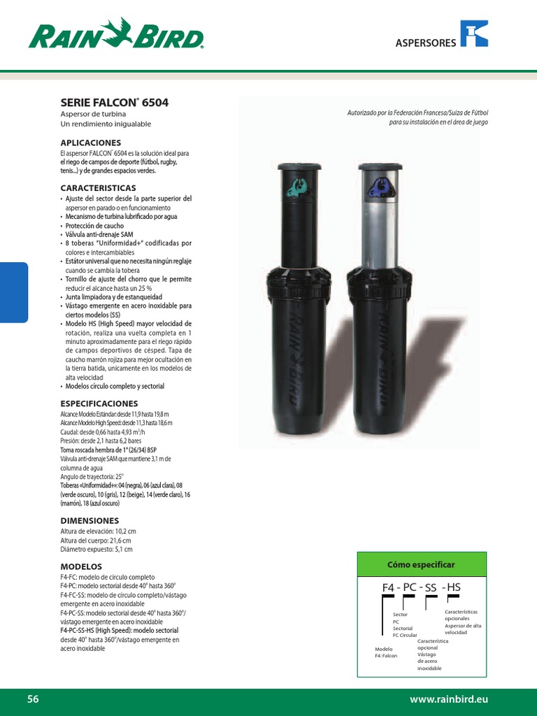 Falcon 6504 Pagina Del Catalogo Es - PDF (Campos Deportivos) | PDF ...