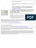 From Middle To Upper Class Sprawl - Land Use Controls and Changing Patterns of Real Estate Development in Northern New Jersey PDF