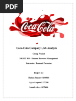 Human Resources Management in Coca