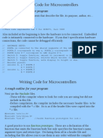 Writing Code for Microcontrollers