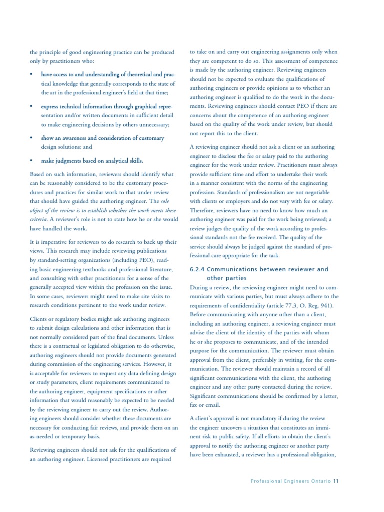Engineering Review Standards Guide | PDF | Engineer | Competence (Human ...
