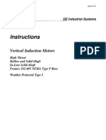 GE Industrial Systems - Vertical Induction Motors