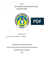 Makhluk Hidup dan Metode Ilmiah