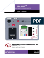 IRM-5000P: Insulation Resistance Meter User'S Manual