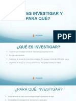 Qué es investigar y para qué? Guía introductoria