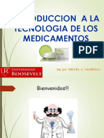 Clase 1. Introduccion A La Tecnologia de Medicamentos