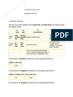 How to Form the Simple Past Tense