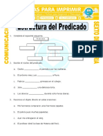 Ficha Predicado para Sexto de Primaria