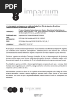 A colonização portuguesa na região de Cabo Frio (Rio de Janeiro, Brasil) e o desenvolvimento da atividade piscatória