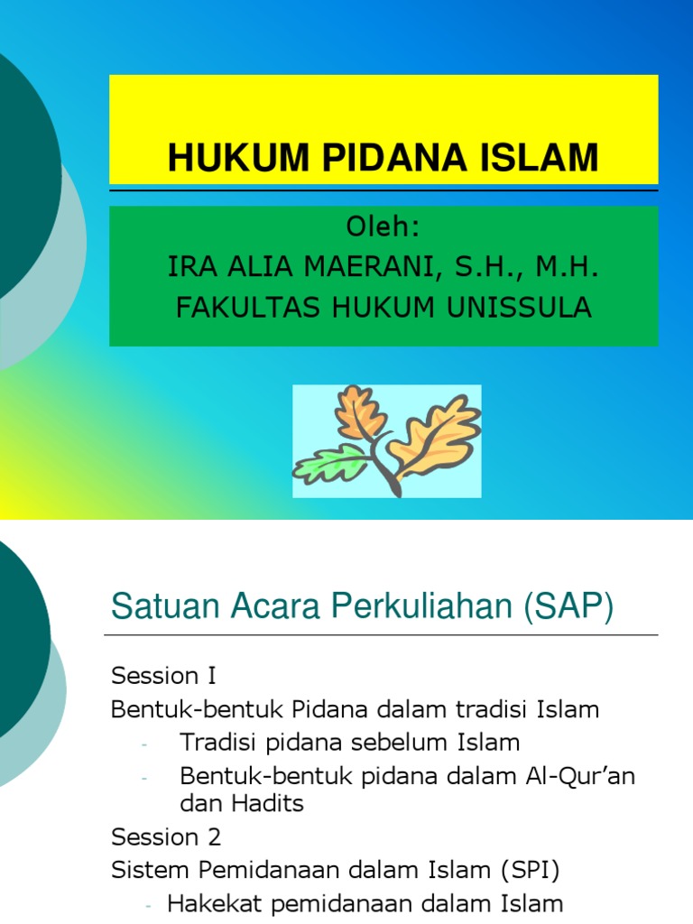 Pengantar Hukum Pidana Islam | PDF