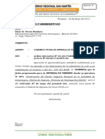 Carta Nº -Comunico Fecha de Entrega de Terreno Cons. Armanayacu