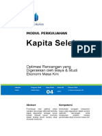 Modul 04 - Optimasi Rancangan Studi Ekonomi Masa Kini