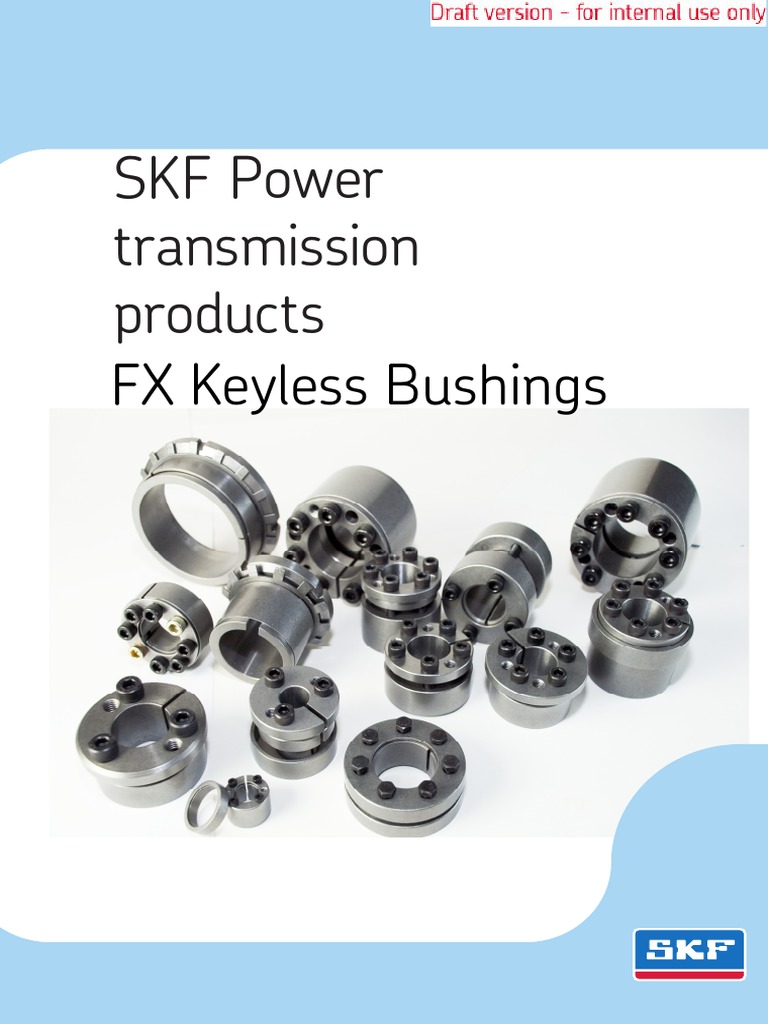 SKF FX Keyless Bushings Catalogue PDF