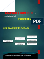 Amparo Directo Procedencia