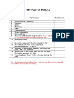 Staff Details For Income Tax