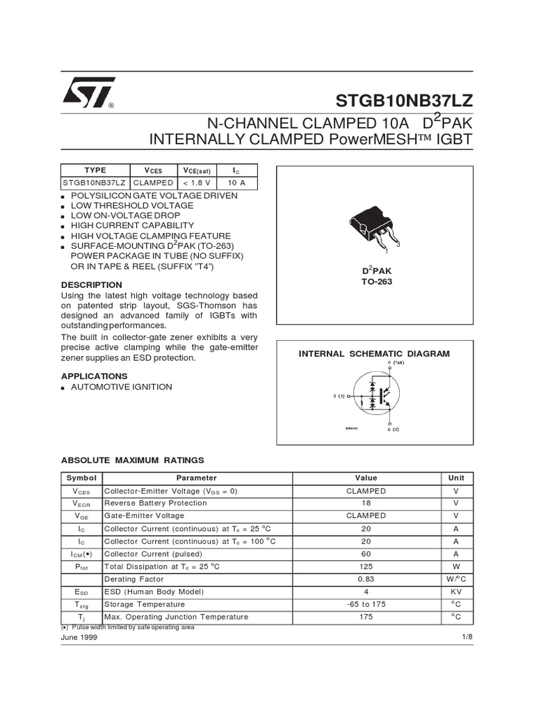 Datasheet Igbt 20cl36 Ecu Renault | PDF