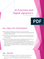 Hash Functions and Digital Signature's: Prepared by Kinfe Tek