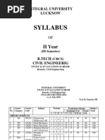 Syllabus: II Year