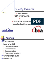EJB Basics - by Example: Dave Landers BEA Systems, Inc