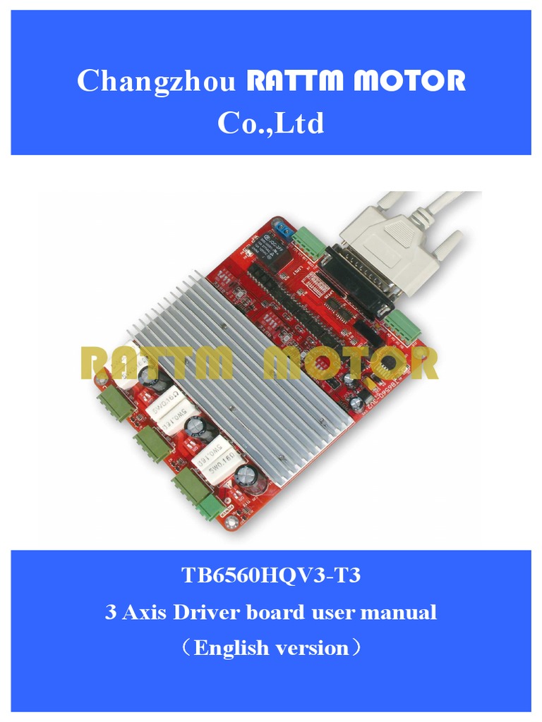 TB6560 3-Axis Driver Manual | PDF | Embedded System | Engraving
