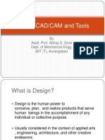 Intro To CAD/CAM and Tools: by Asstt. Prof. Abhay S. Gore Dept. of Mechanical Engg. MIT (T), Aurangabad
