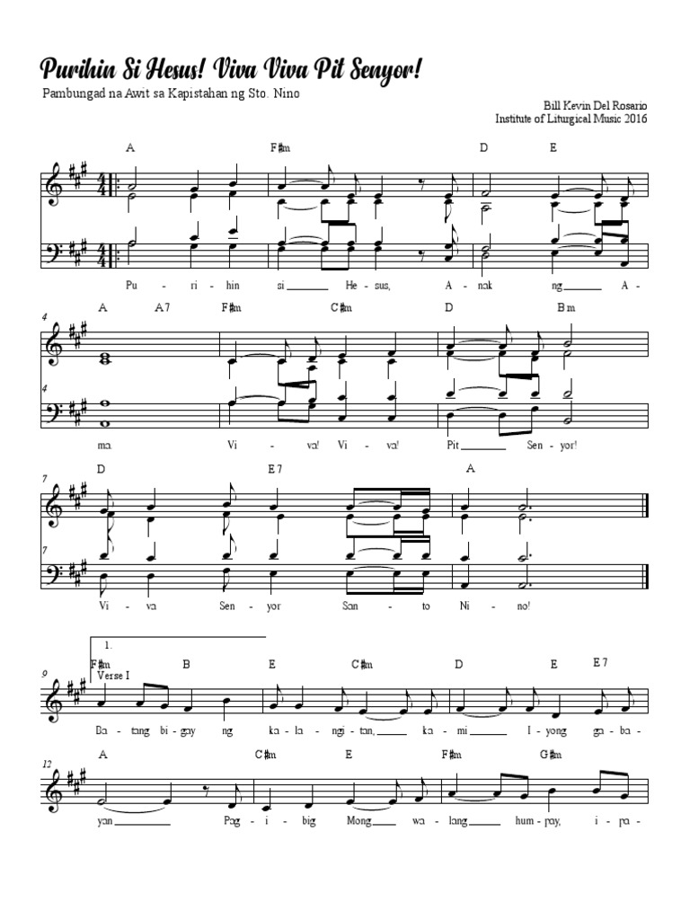 Purihin Si Hesus Viva Viva Pit Senyor SATB | PDF