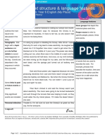 Res 51539 Diary Entry - Text Structure and Language Features