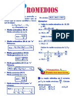 Media Aritmetica Formulas