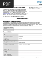 NHS Standard Application Form