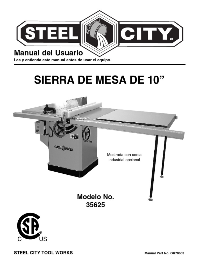 Sierra de mesa tipo industrial 10 5 HP