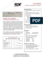 LVLD SERIES LOW VOLTAGE LOAD DISCONNECT PANEL