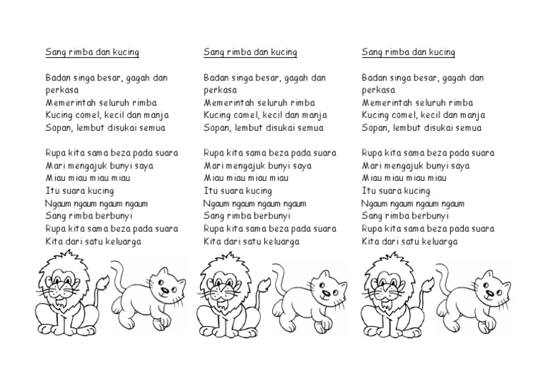 Sang Rimba Dan Kucing THN 1  PDF
