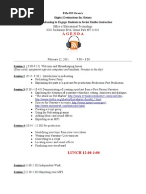Podcasting 2011