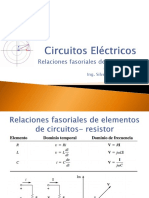 Relaciones Fasoriales de Elementos de Circuitos