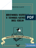 Historia Natural y Teoria General Del Cielo - Immanuel Kant