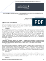 Contratação administrativa e fracionamento de despesas