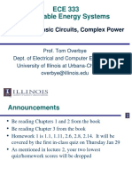 ECE 333 Lecture 3: Basic Circuits, Complex Power