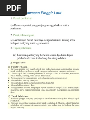 Potensi Kawasan Pinggir Laut Pdf