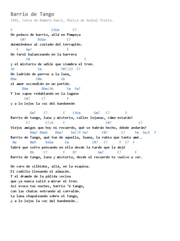Barrio de Tango | PDF