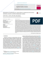 Adsorption of Surfactants On Sand Surfac