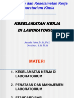 Pengelolaan Dan Keselamatan Kerja Laboratorium Kimia - 2sks