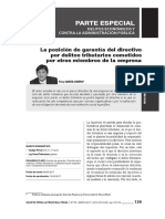 La competencia penal del directivo según su vinculación con el riesgo