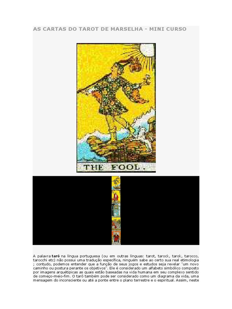 Significado das Cartas do Tarot de Marselha | PDF | Tarô | Science