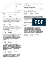 Problemas de matemáticas sobre empleados, rifa, bancas e incentivos