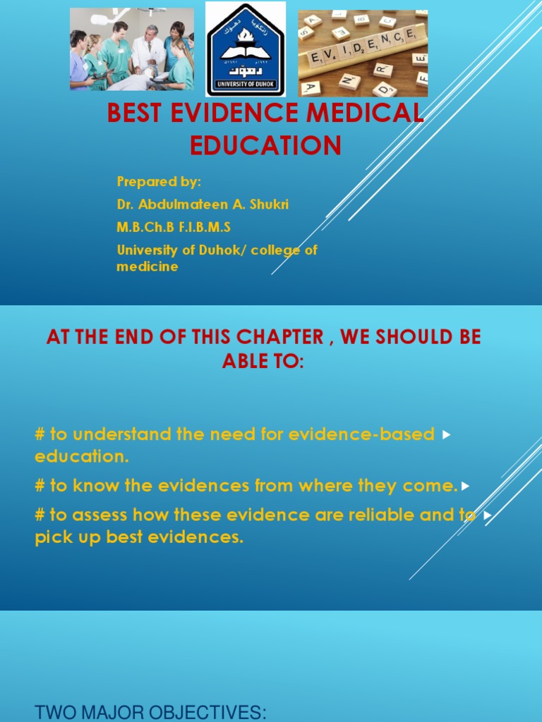 Best Evidence Medical Education | PDF | Evidence Based Medicine | Cognition
