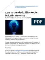 Left in The Dark Blackouts in Latin America