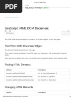 W3Schools: Javascript HTML Dom Document